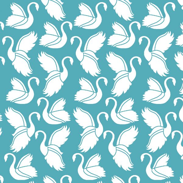 Swan Silhouette in Lagoon