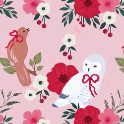 Feathered Noel in Sweet Pink