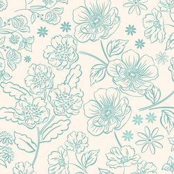 Large Vintage Meadow in Bliss