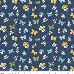 Butterflies in Navy