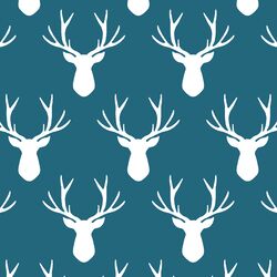 Stag Silhouette in Topaz
