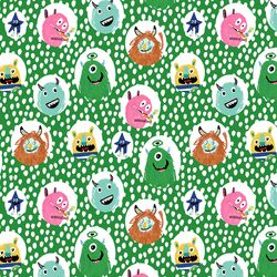 Little Monsters Dot in Green
