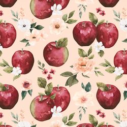 Apple Floral in Light Pink