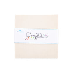 Confetti Cotton 5" Square Pack in Ivory