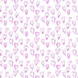 Hearts a Mess in Pink Taffy