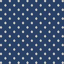 Tiny Ikat in Indigo Blue
