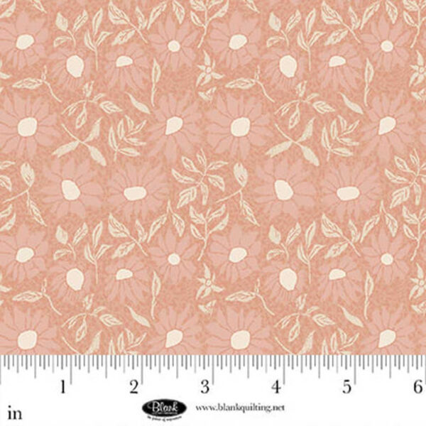 Flowers with Leaves in Peachy