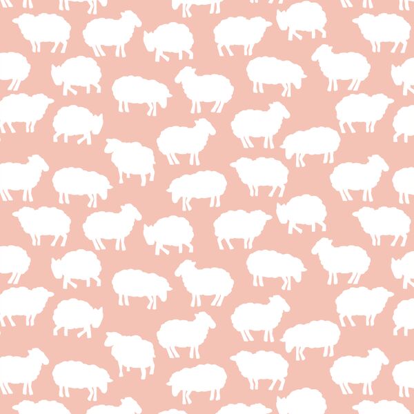 Sheep Silhouette in Petal