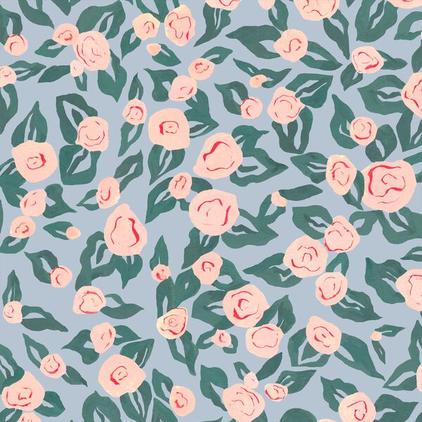 Rose in Misty Blue