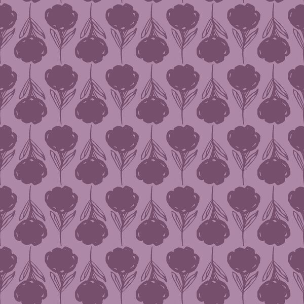 Silhouette Bloom in Wild Violet