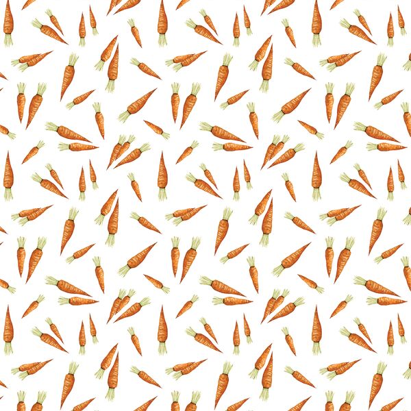 Little Carrot Bunches in White