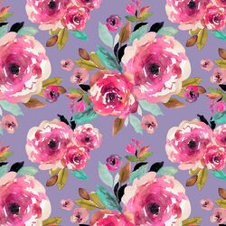 Roselynn Floral in Magenta on Iris