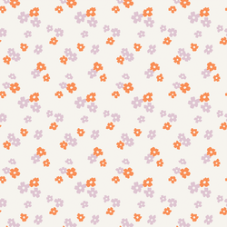 Fleur-fetti in Tangerine and Pastel Lilac