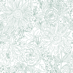 Paperie in Jolly Evergreen on White
