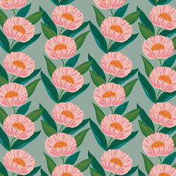 Blooming Ballad in Seafoam