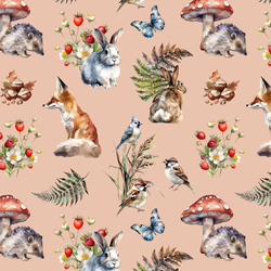 Forest Walk in Powder Pink