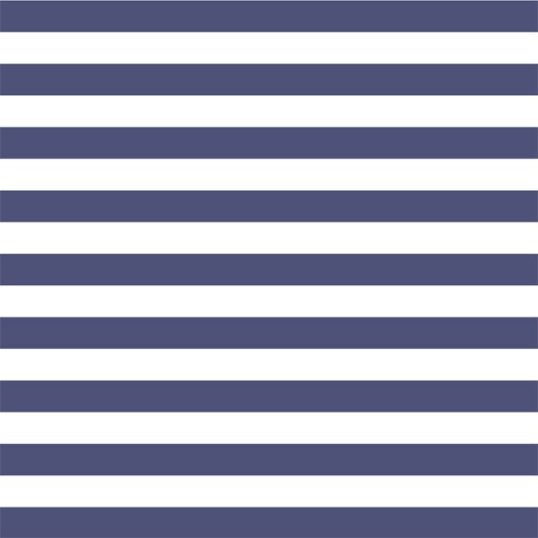 Horizontal Candy Stripe in Indigo