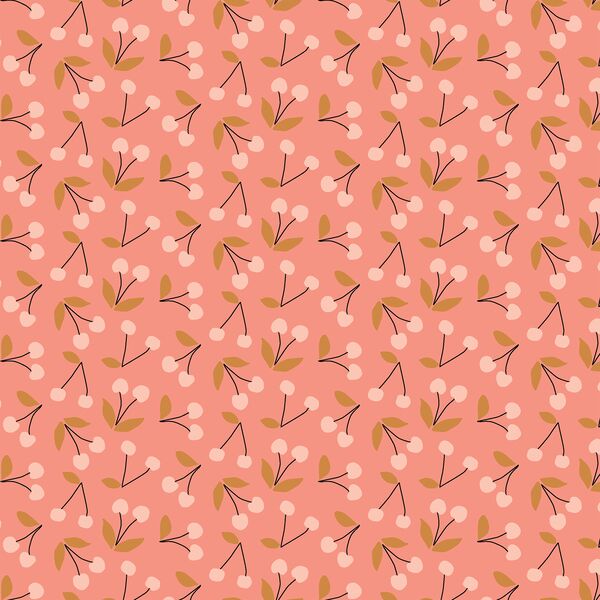 Little Cherries in Summer Coral