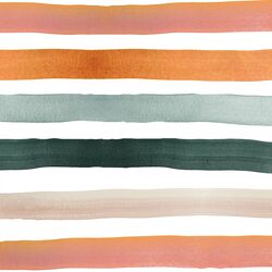 Large Painted Ombre Stripe in Oasis