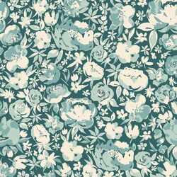 Wild Roses in River Blue