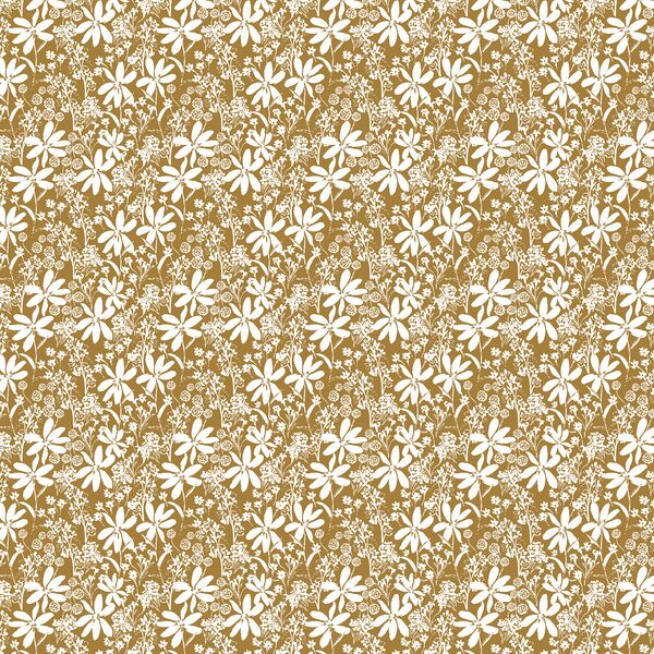 Daisy Lace in White on Golden