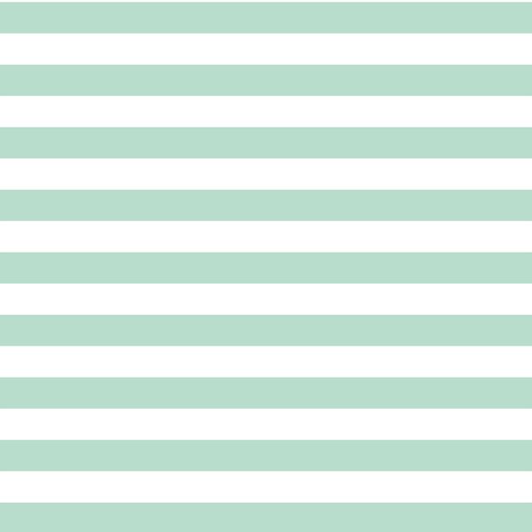 Horizontal Candy Stripe in Mint