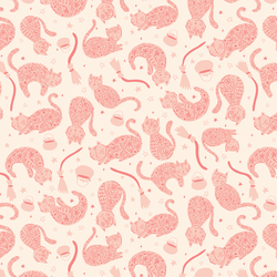 Kooky Kitties in Soft Petal