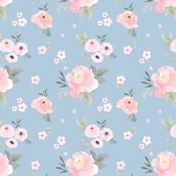 Small Sweet Blush Roses in Sky