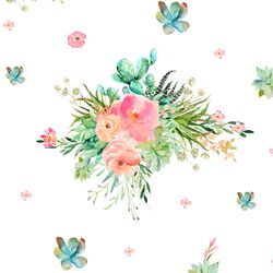 Western Bouquet in White