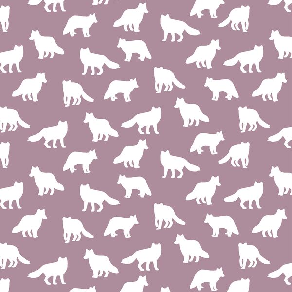 Little Fox Silhouette in Celestial