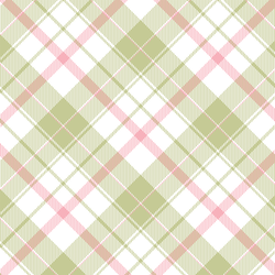 Twill Plaid in Easter Grass