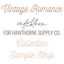 Vintage Romance Sample Strip
