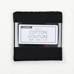 Cotton Couture 5" Square Pack in Black