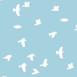 Flock Silhouette in Robins Egg