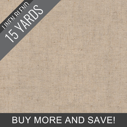 Linen Blend Solid in Soft Sand - 15 Yard Bolt