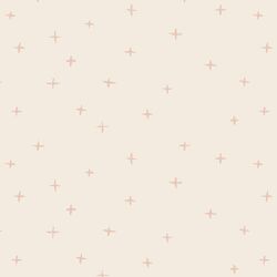 Swiss Crosses in Ballet Pink on Egret