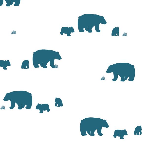 Bear Silhouette in Topaz