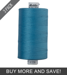 Reef Blue (9141-0338) - Silk Finish Cotton 40wt - 1094 Yards (3 Pack)