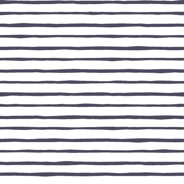 Artisan Stripe in Ink on White