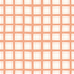 Spring Picnic Plaid in Coral Sands