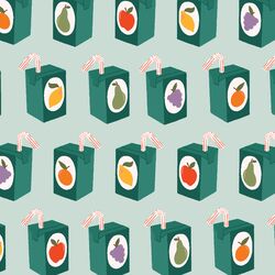 Juice Boxes in Green