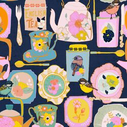 A Tea Party in Midnight Blue