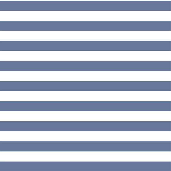 Horizontal Candy Stripe in Azurite