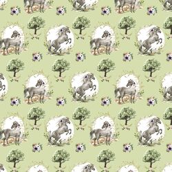 Small Royal Horses in Meadow