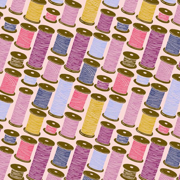 Spools in Blush Pink