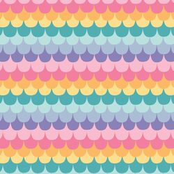 Mermaid Tail in Rainbow