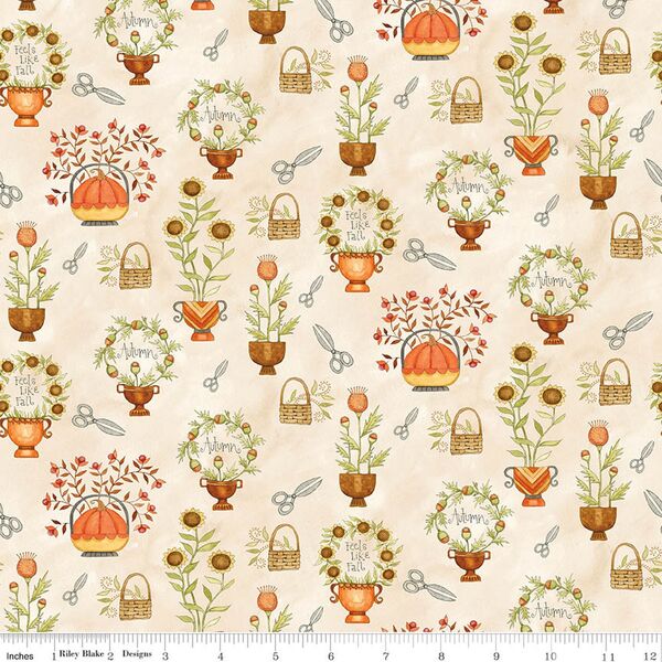 Cut Flowers in Cream