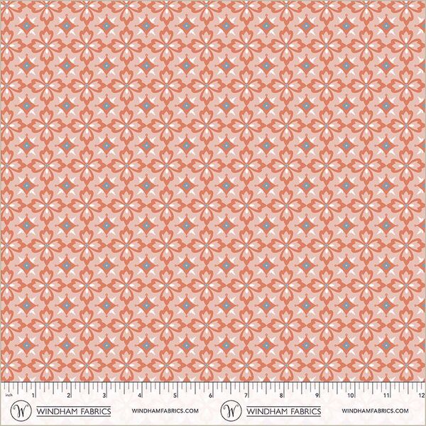 Flower Tiles in Salmon