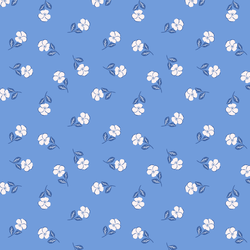 Pretty Pansies in True Blue