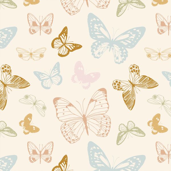 Butterflies in Vintage Bloom